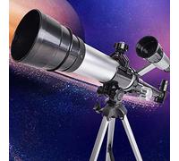 Portable Refractor Telescope,50mm Aperture 360mm AZ Kids & Adults Mount Astronomical Refracting Telescope,Fully-Coated Glass Optics