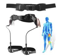 Portable Rehabilitation Walker, Lower Limbs Assisted Walking Aid for The Elderly, People with Limited Mobility, Without Charging(Black,Universal) (Black Universal)