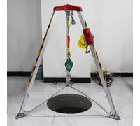 Portable Rescue Tripod with Heavy-Duty 1800 LB Capacity and 98ft Winch System for Emergency Situations and Safety Operations