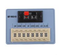 Portable Resistor Box 0.1Ω-9999999.9Ω 8-Dial Decade Resistance Box, for DIP Programming Circuit Testing Lab Education ABS Gray WY-RES-01(WY RES 01)