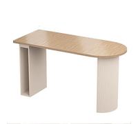 Portable Retractable Oval Dining Table - Folding Semi-Circular Design Super Strong Load-Bearing Ideal for Home Kitchen Living Room - Stylish Wood Finish