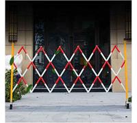 Portable Retractable Traffic Barricade - Folding Scissor Gate for Outdoor Security Mobile Parking Barrier Driveway Fence Garage Access Control & Easy to Use
