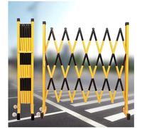 Portable Retractable Traffic Barrier with Wheels - Outdoor Safety Barrier for Museums Cinemas Hospitals - Crowd Control Plastic Fence for Event Management