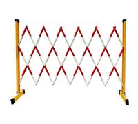 Portable Retractable Traffic Bcade - Folding Scissor Gate, Expandable Securi Ber for Outdoor Ga & Road Use, High Driveway Fence, Red, 1.2m x 6m (47.2" x 236.2")