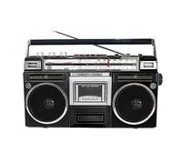Portable Retro Boombox with CD, Cassette Player, DAB Radio, Bluetooth & FM, USB Recording - Perfect Music Player for Family Gatherings and Travel Adventures