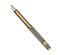 Portable Retro Brass Fountain Pen with 0.5mm Fine Tip, Smooth Writing and Sturdy Brass Material, for Students and Artists Practising Calligraphy or Everyday Writing