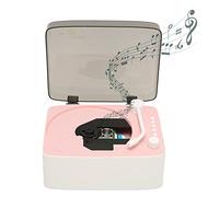 Portable Retro Classic CD Player with Bluetooth Music Speaker - Pink for Home Use