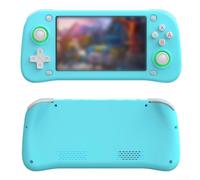 Portable Retro Game Console Featuring 4.3 Inch Display And Over Thirty Emulators Built In 3000mah For Battery Long Lasting Playtime Compact Design For Travel Gray(128G Blue)