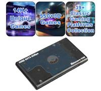 Portable retro Game Emulator Console Batocera v40 500GB-Boot-setting enabled Plug & Play Game System Bulit In-14.5K+Games 550+ 3D No Dupes 39 Systems USB3.1for PC/Laptop/WinPC