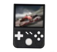 Portable Retro Handheld Game Console with 3.5 Inch Screen and 3D Joystick, ABS Compact Design for Classic Gaming, Expandable Memory Card Support(Black)
