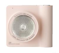 Portable Retro Speaker Camera Shaped Wireless Subwoofer with for fm Radio Design for Outdoor Indoor Use Pink(Pink)