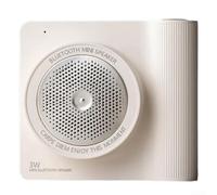 Portable Retro Speaker Camera Shaped Wireless Subwoofer with for fm Radio Design for Outdoor Indoor Use Pink(White)