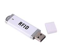Portable RFID Card Reader, 125KHz Plug and Play USB ID Card Scanner with USB Interface for Windows Linux Android Users in Office Security Warehouse Inventory Event Management