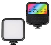 Portable RGB Video Light with 70 LED's, Compatible With Olympus Stylus XZ-2 his, Adjustable Color Temperature, and Long-Lasting Rechargeable Battery
