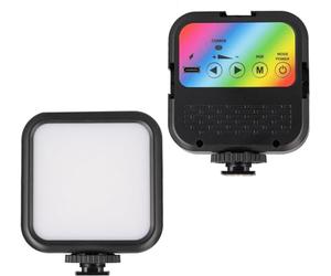 Portable RGB Video Light with 70 LED's, Compatible With Sony a7R IIIA, Adjustable Color Temperature, and Long-Lasting Rechargeable Battery