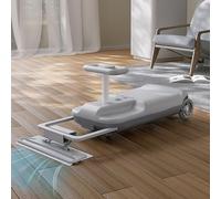 Portable Ride On Variable Speed Race Car with Floor-Sweeping Function and Gradient Light, 5-Speed Adjustable for Indoor and Outdoor Fun