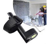 Portable Right Angle Bubble Level with Strap, Aluminum Alloy Vertical Level Centering Pole for Building Survey, 85mm/3.35 Inch(Orange)