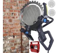 Portable Ring Saw Cutter 16.14″-4500w 2200rpm High-Torque Concrete Saw-Water-Fed Dust Suppression,31cm Depth,9.5kg Lightweight | Self-Tensioning Blade*2 | For Bridge, Road & Tile Work