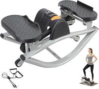 Portable Rock Stepper Side to Side, 50x25x25cm ABS & Metal Lateral Rocking Fitness Stepper, Exercise Equipment for Women & Men, Tones Legs, Glutes & Abs at Home