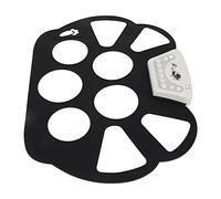 Portable Roll Up Drum Pad 9 Pads Electronic Drum Set with Music Recording, Foot Pedal Expansion Interface, for Kids and Adults, BlackWhite Color (W758