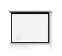 Portable Roll-Up Projector Screen, Projector Screen Manual Pull Down 4:3 16:9 60in 72in White Gray Metal(Metal,4:3 60in)
