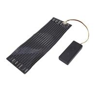 Portable Rollable LED Display, 12x32 Resolution, 11 Language Support, Bright Illumination with RGB LED Beads for Bag Hat Glasses