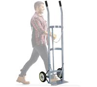 Portable Rolling Cylinder Carrier with Wheels, Heavy Duty Dual Storage Trolley Rack for Gas and Acetylene Bottles