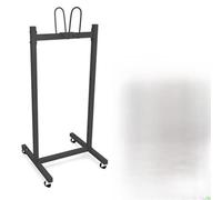Portable Rolling Fitness Display Stand - Durable Iron Holder for Exercise Rings - Ideal for Home, PE Classes, and Dance Studios