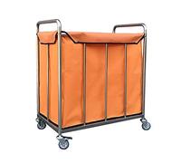 Portable Rolling Hand Truck Storage Cart - Movable Laundry Sorter with Storage Bag for Kitchen Hotel Lobby and Houseware - 80x50x88cm