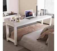 Portable Rolling Lap Desk Multi-Functional Bed Table for King Size - Ideal for Dining Work and Relaxation - Versatile Laptop Cart and Writing Table