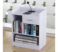 Portable Rolling Podium with Wheels - Height Adjustable, Lightweight Design for Presentations, Church Services, Events & Customer Engagement - Ideal for Easy Mobility and Convenience