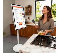 Portable Rolling TV, 1080p Smart Wireless Touch Screen TV on Wheels, Rotatable Design, Larger Battery Up to 10hrs, Ideal for Home and Office Use