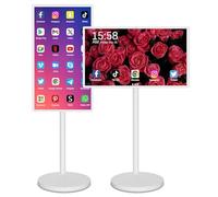 Portable Rolling Tv, Smart Portable Wireless Touch Screen Tv On Wheels, With Large Display, Larger Battery Up To 5-8hr,60hz Refresh Rate