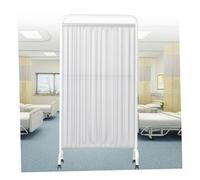 Portable Room Divider, 3-Panel Folding Privacy Screen with Stand - Mobile Partition for Medical, Office & Home Use - Temporary Fence for Space Separation