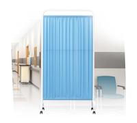Portable Room Divider, 3-Panel Folding Privacy Screen with Stand - Mobile Partition for Medical, Office & Home Use - Temporary Fence for Space Separation