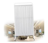Portable Room Divider 6ft High Folding Partit on Wheels for Office Hospital Beau SalonWhite 1Panel le Privacy Solut