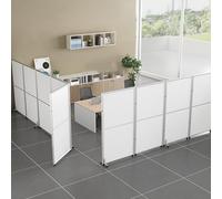 Portable Room Divider with Lockable Wheels Freestanding 10-Panel Folding Wall Divider for Indoor Spaces 180cm/70.8in Ideal for Room Separation and Privacy