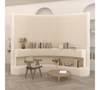 Portable Room DividerCreative Folding Privacy Screen Modern Freestanding Partition Retractable Decorative Divider for Home & Office Thickened Paper Panels for Enhanced Privacy & Style