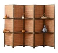 Portable Room Dividers and Folding Privacy Screens,Divider Wood Screen，Heavy Duty Freestanding Space Partition Separator,for Home Office Restaurant(C,200)