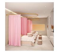 Portable Room Partition Curtain with Ceiling Support for Privacy in Beauty Salons and Hotels