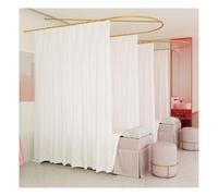 Portable Room Partition Curtain with Ceiling Support for Privacy in Beauty Salons and Hotels