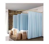Portable Room Partition Curtain with Ceiling Support for Privacy in Beauty Salons and Hotels
