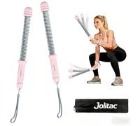 Portable Ropeless Battle Ropes for Home Gym, Adjustable Weights Cordless Battle Ropes with Storage Bag, Exercise Equipment for Strength Training & HIIT for Men & Women (Pink)