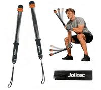 Portable Ropeless Battle Ropes for Home Gym, Adjustable Weights Cordless Battle Ropes with Storage Bag, Exercise Equipment for Strength Training & HIIT for Men & Women (Black)