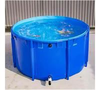 Portable Round Above Ground Pool with Stand & Drain Valve, Durable Outdoor Swimming Pool for Backyard Fun, Easy Setup Family Pool
