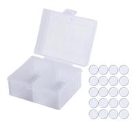 Portable Round Coin Holder with Protective Cover for Easy Display and Carrying Adjustable Storage Case