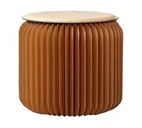 Portable Round Folding Footrest Ottoman - Durable Space-Saving Stool for Living Room - Easy to Move Creative Design for Comfort and Relaxation