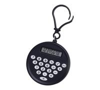 Portable Round Keyring Calculator Quiet Buttons for School Homework Basic Math Operations and Budget Tracking Quiet Button Calculator