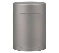 Portable Round Pill Container Box Large Capacity Tablet Organizer Alloy Canister Can Outdoor Bottle