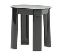 Portable Round Plastic Stool, Colorful Modern Shower Footrest for Small Spaces, Stylish Blue Home Furniture for Living Room & Bedroom, Compact Design